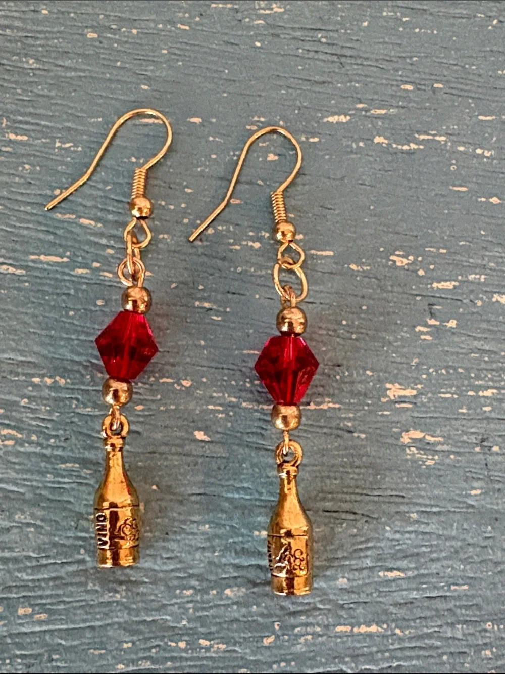 OKO designs Swarovski wine bottle earrings - Picture 2 of 6